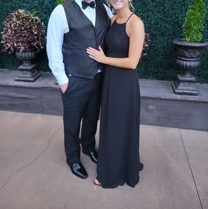 Azazie black formal dress